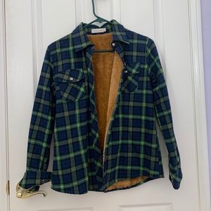 Cozy Faux Fur Lined Flannel